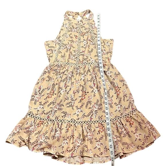 Sunday Mi Amor Floral Women’s Dress in Cream and Pink, Size XS - Picture 6 of 7